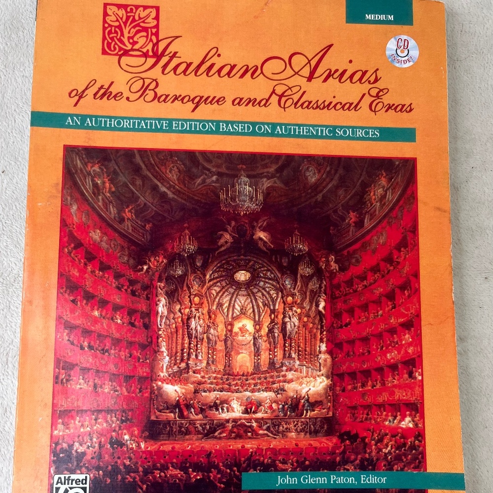 Italian Arias of the Baroque and Classical Eras Medium Alfred John Glen Paton
